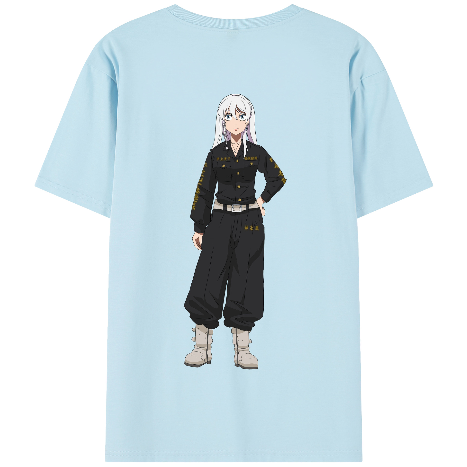 （画像用） 東京リベンジャーズ Tokyo Revengers 綿100％半袖Tシャツ（背面プリント）